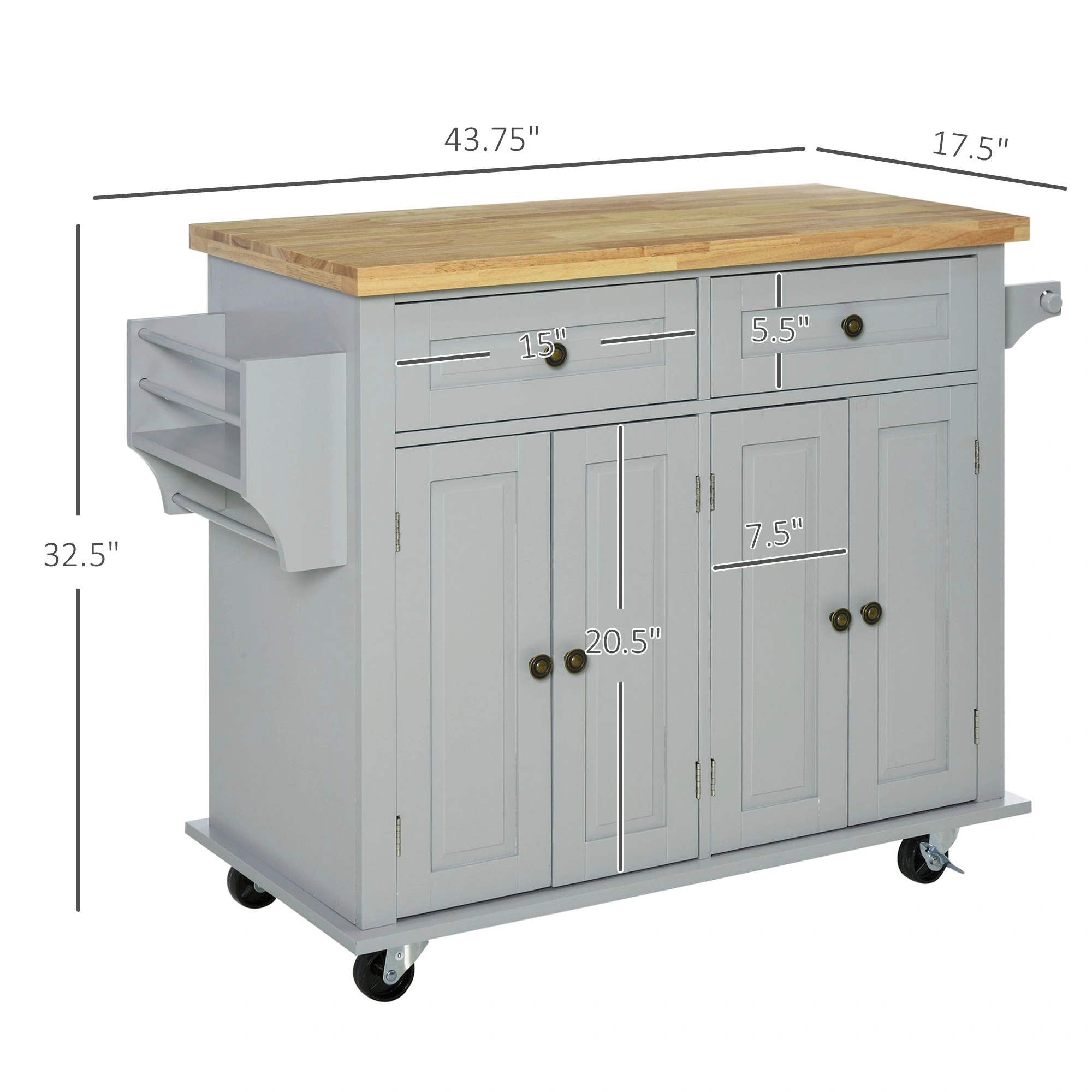 Kitchen Storage Cabinet, Freestanding Pantry Cupboard with Shelves and Doors, Modern Home Organization, White, 23.6"D x 11.8"W view 2
