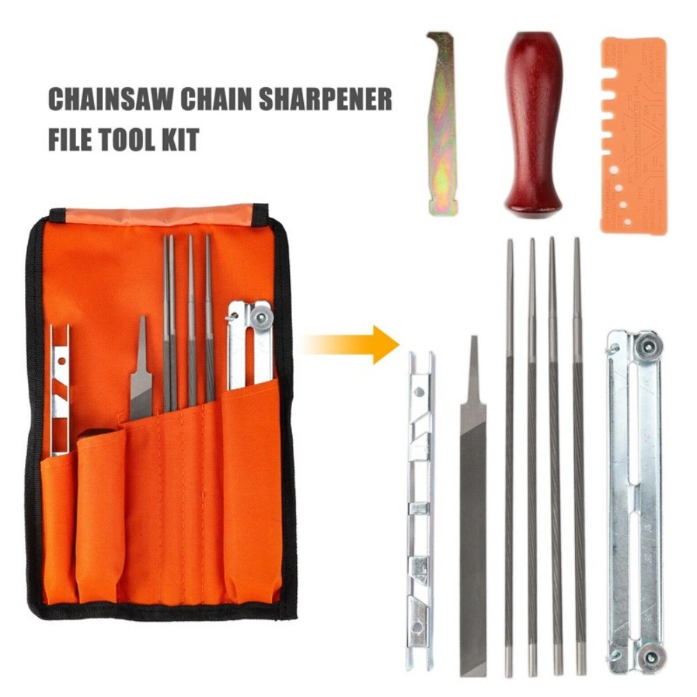 11PCS Chainsaw Sharpening File For Stihl Filing Chain Sharpen Saw Files Tool Kit view 3