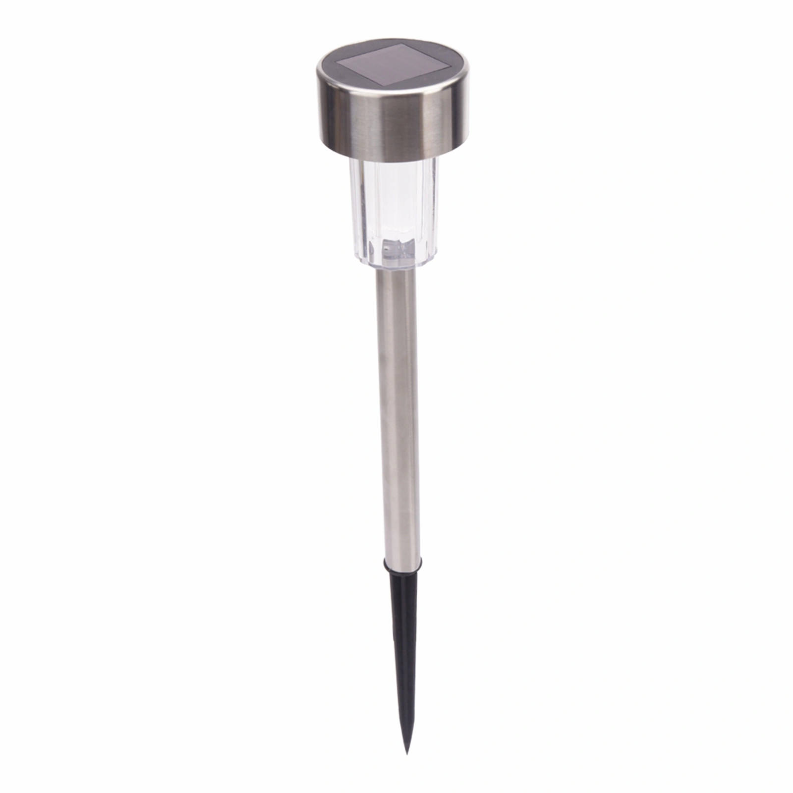 10pcs Solar LED Lawn Lights 5W High Brightness Garden Stake Lamps White & Silver with Lampshade