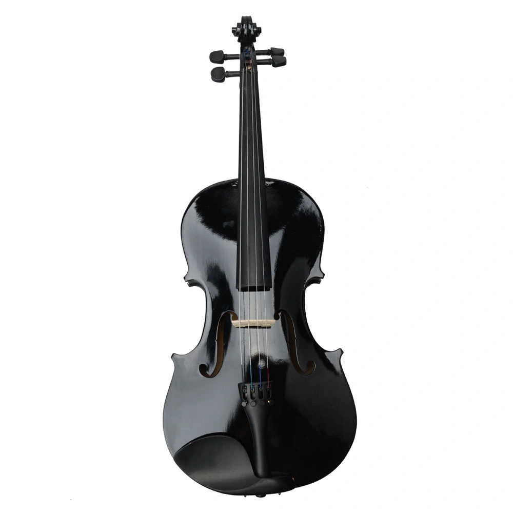 16" Acoustic Viola Case Bundle with Bow & Rosin - Black Hard Shell Protection