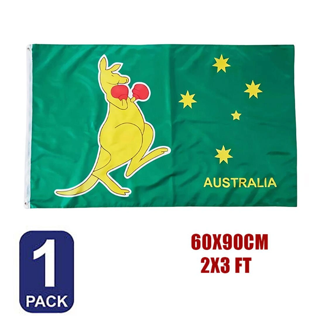 Australia Boxing Kangaroo Flag 90x60cm 3x2 FT Outdoor Hanging Printed Flags view 4