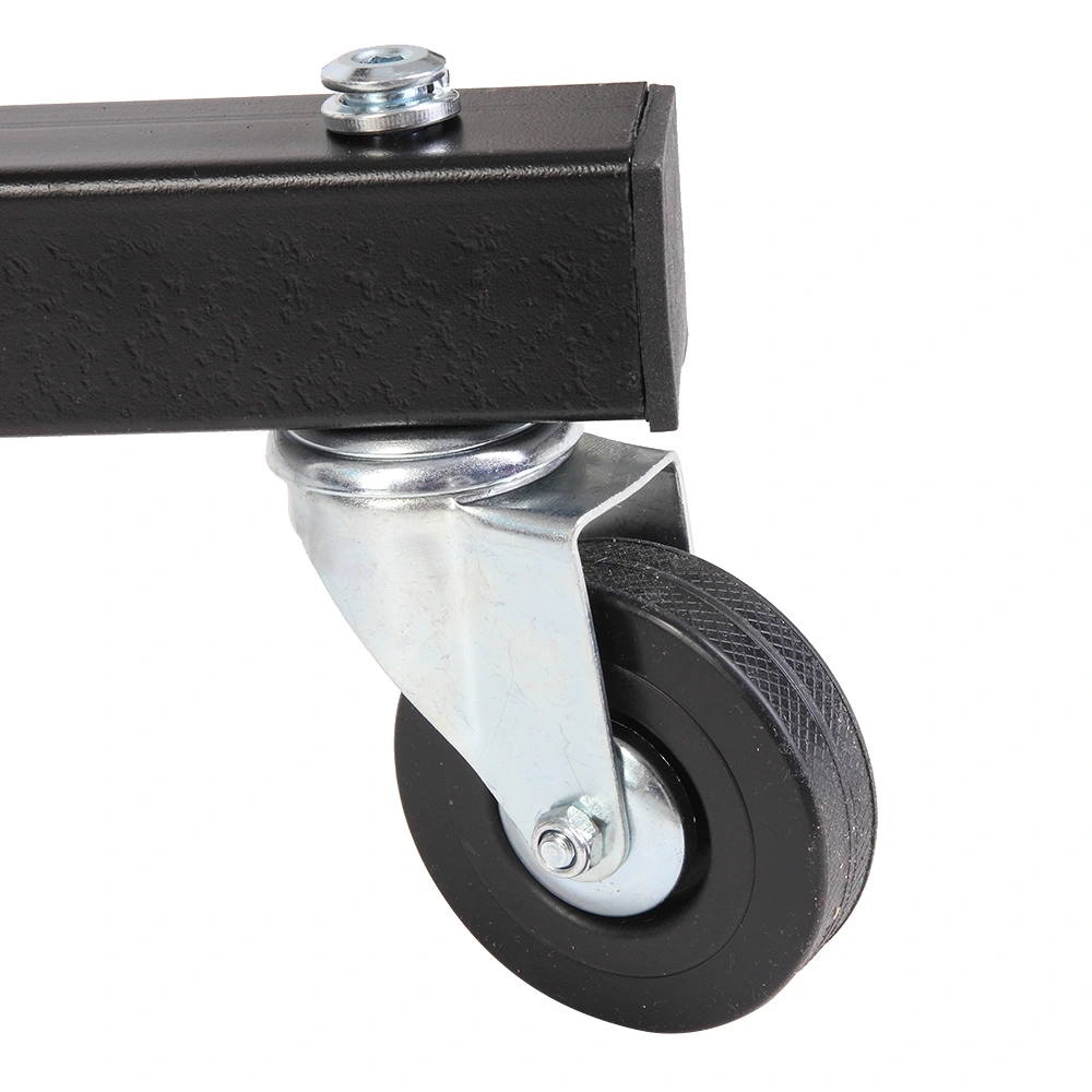 Foldable Mechanic Creeper Seat Adjustable Height Rolling Workshop Cart for Automotive Car Truck Repair - Black view 22