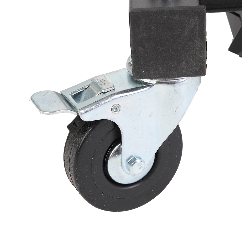 Foldable Mechanic Creeper Seat Adjustable Height Rolling Workshop Cart for Automotive Car Truck Repair - Black view 29
