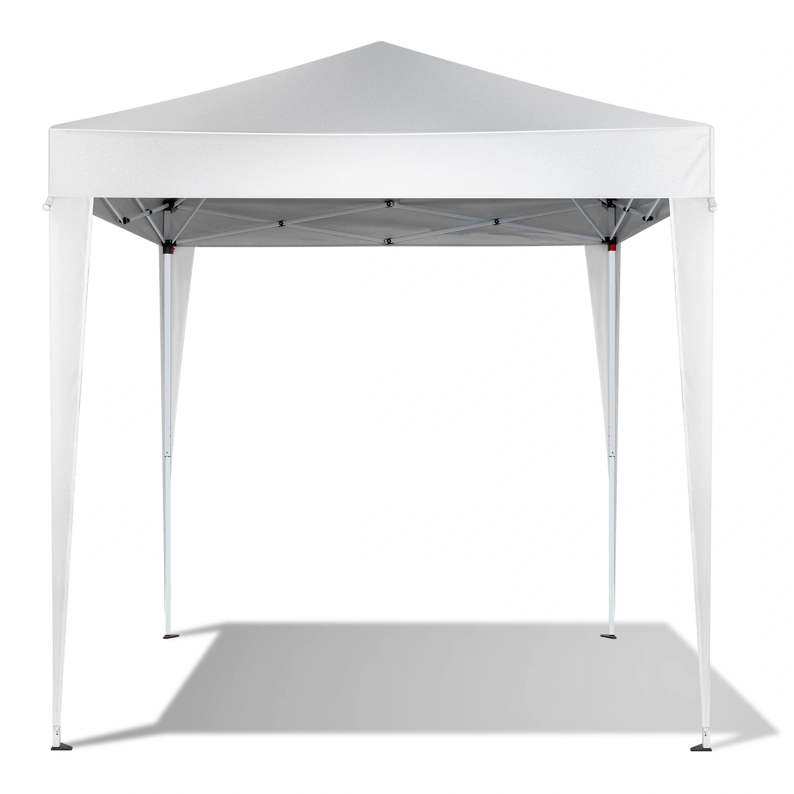 6.5x6.5ft Pop Up Canopy Tent, White Easy Up Gazebo Canopy, Foldable Portable Outdoor Gazebo with Carry Bag for Camping Patio Beach