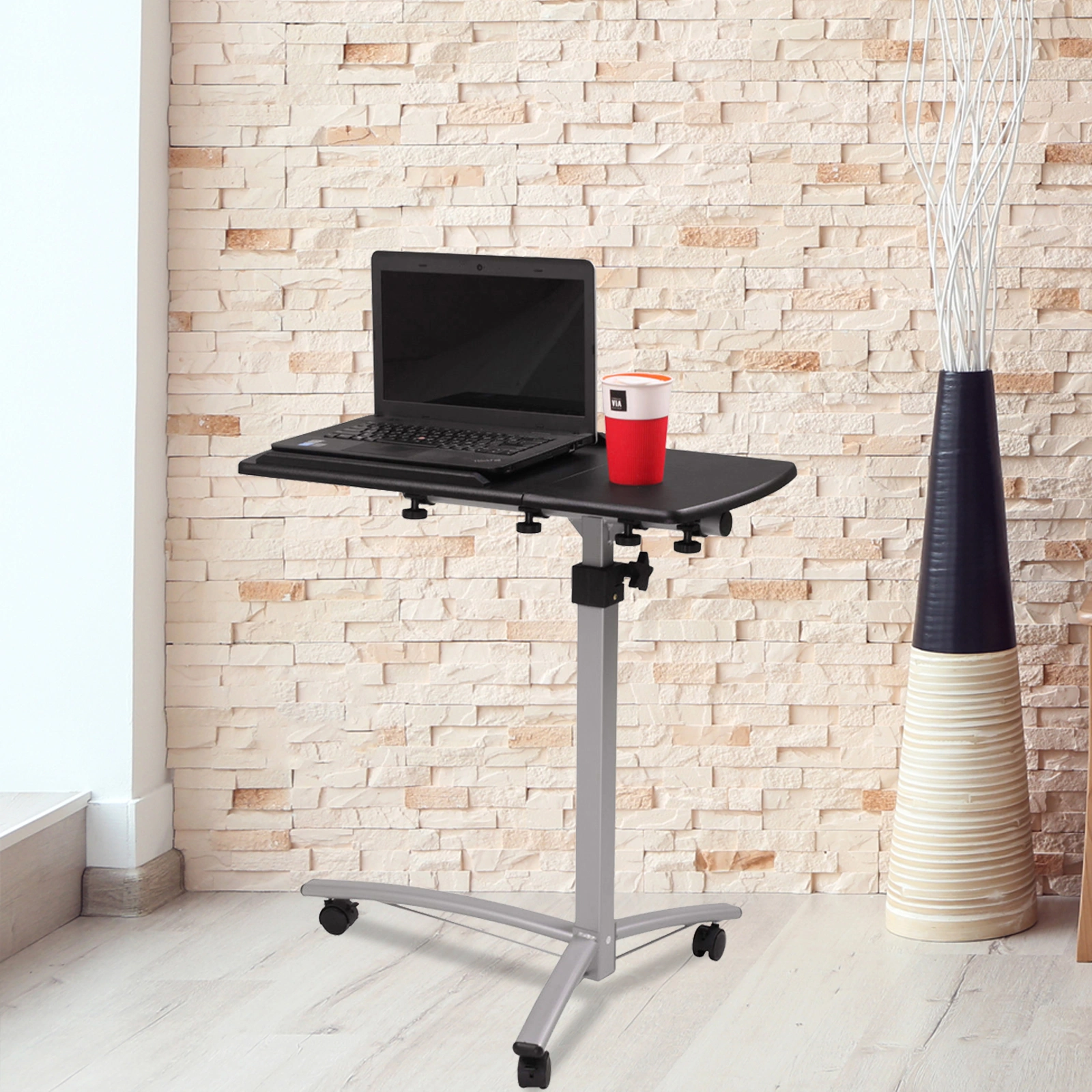 Home Use Multifunctional Lifting Computer Desk Black view 11