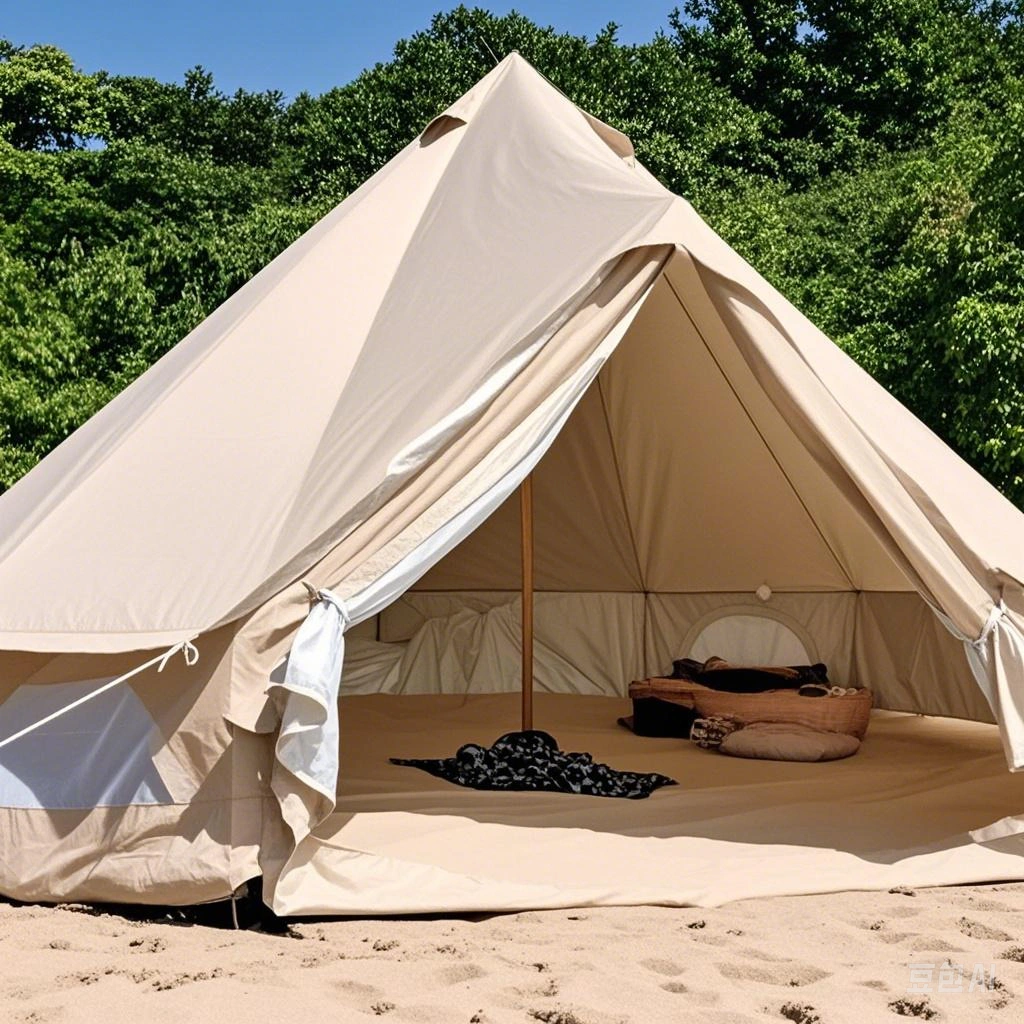 4m 4-6 Person 4 Season Waterproof Oxford Yurt Camping Tent with Galvanized Steel Frame view 3