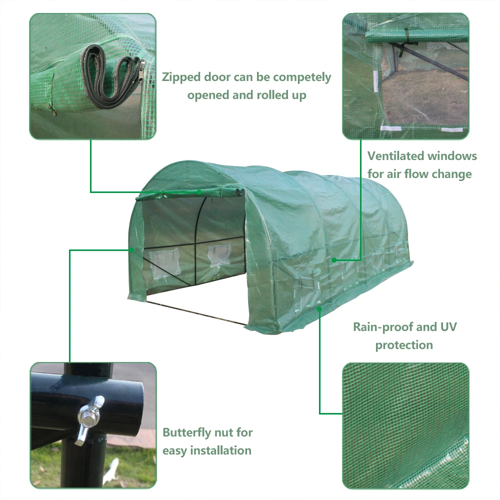 20x10x7ft Heavy Duty Greenhouse Tent - Plant Gardening Dome with Ventilation for Outdoor Garden and Yard Use view 3