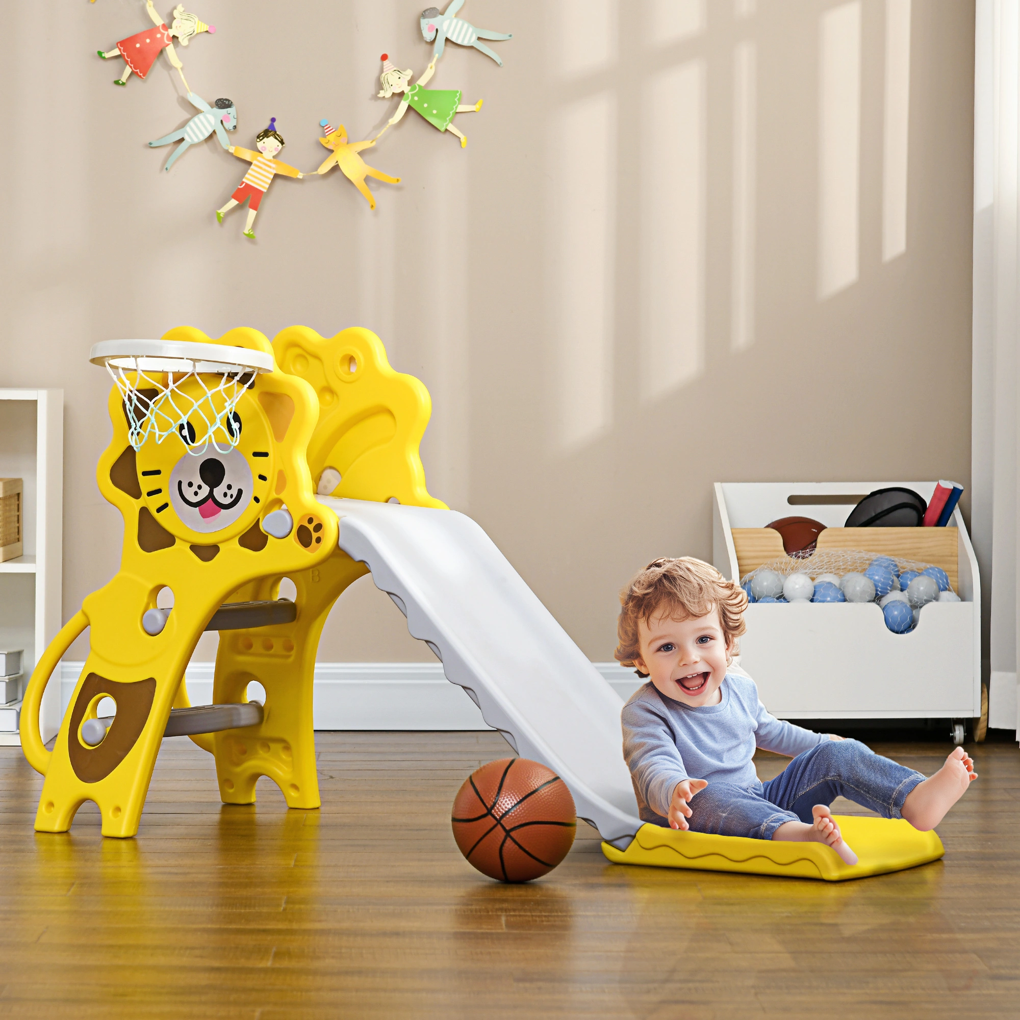 Kids Slide Outdoor Playground - Safe Fun Slide for Toddlers and Young Children