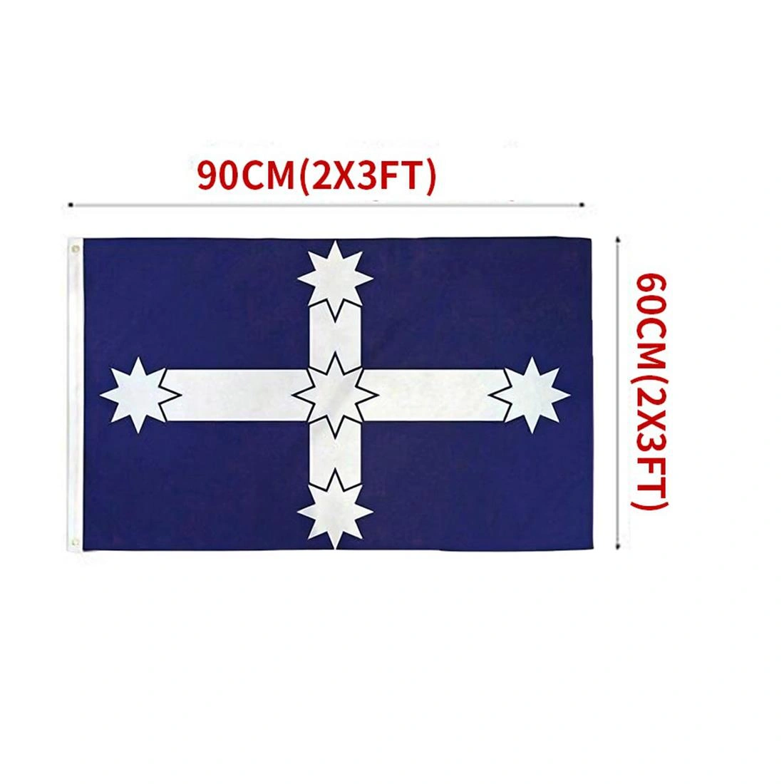 90x60cm Australian Eureka Flag 3x2 FT Outdoor Hanging Australia National Flag Nylon view 2