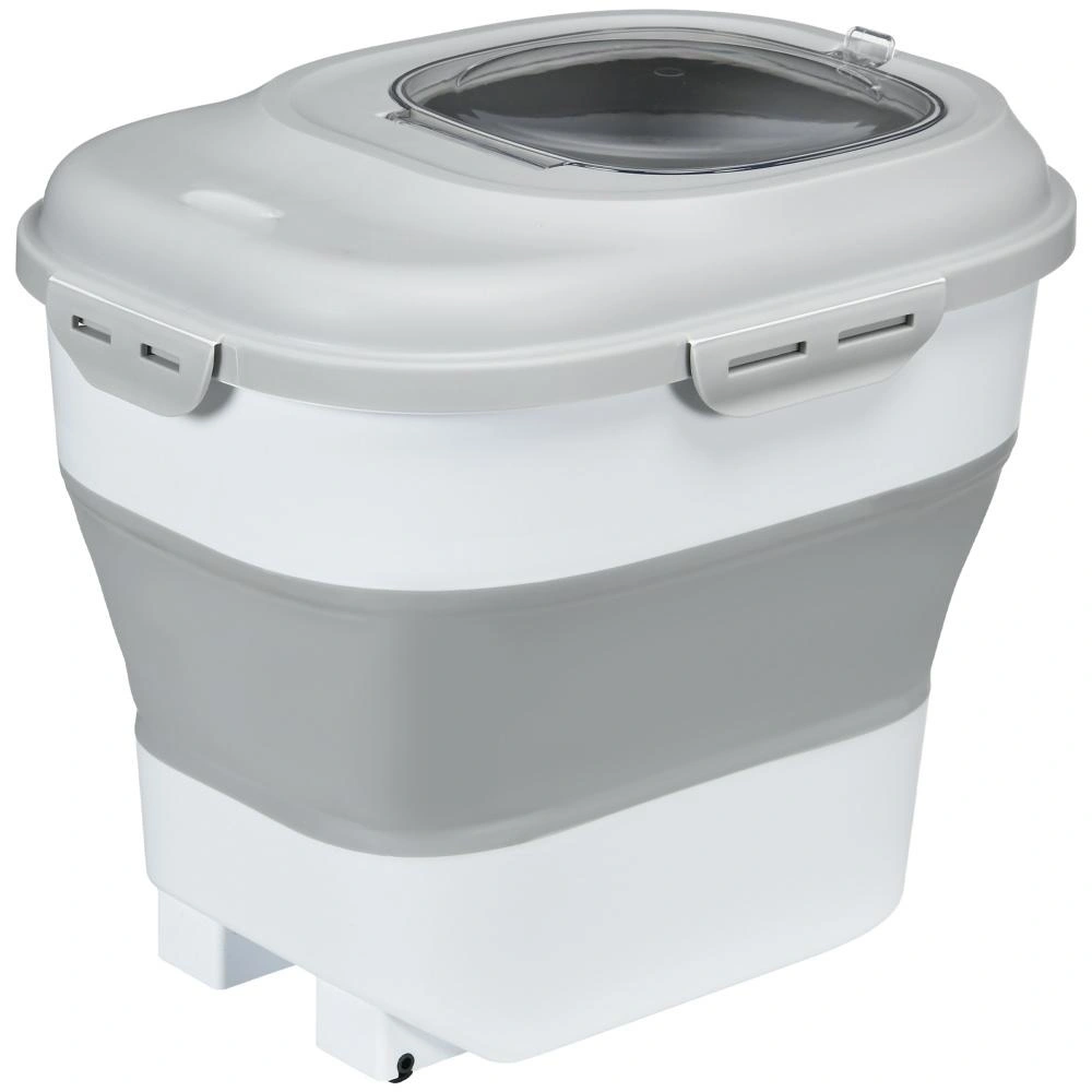 Dog Food Storage Container Collapsible - Airtight Pet Food Bin, Stackable Pet Supplies view 2