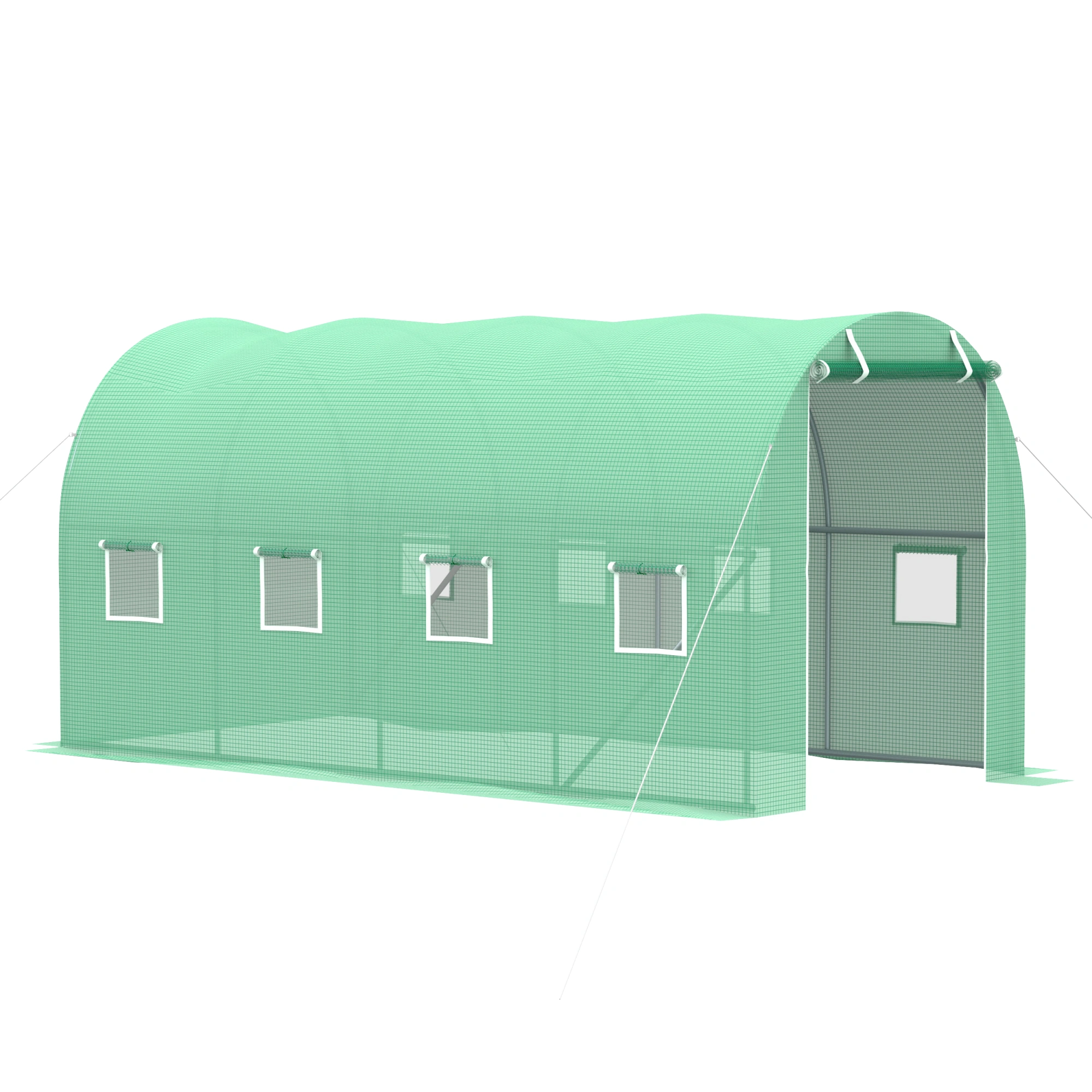 Walk-in Tunnel Greenhouse High Quality PE Cover Portable Metal Frame view 3