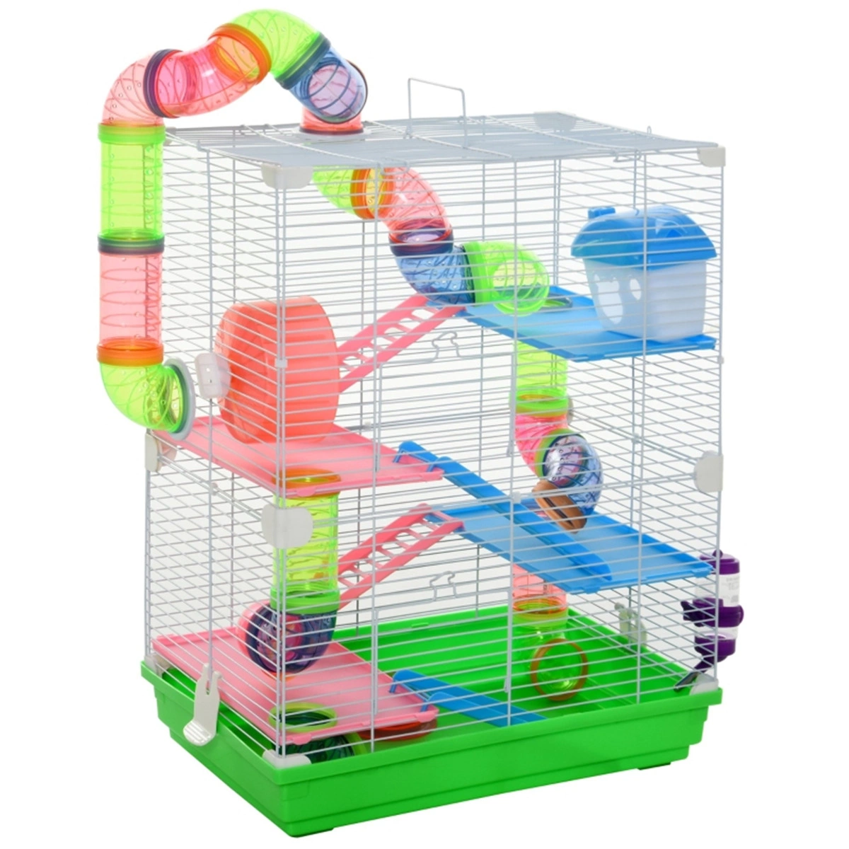 Hamster Cage for Small Pets - Spacious Indoor Outdoor Rodent Enclosure