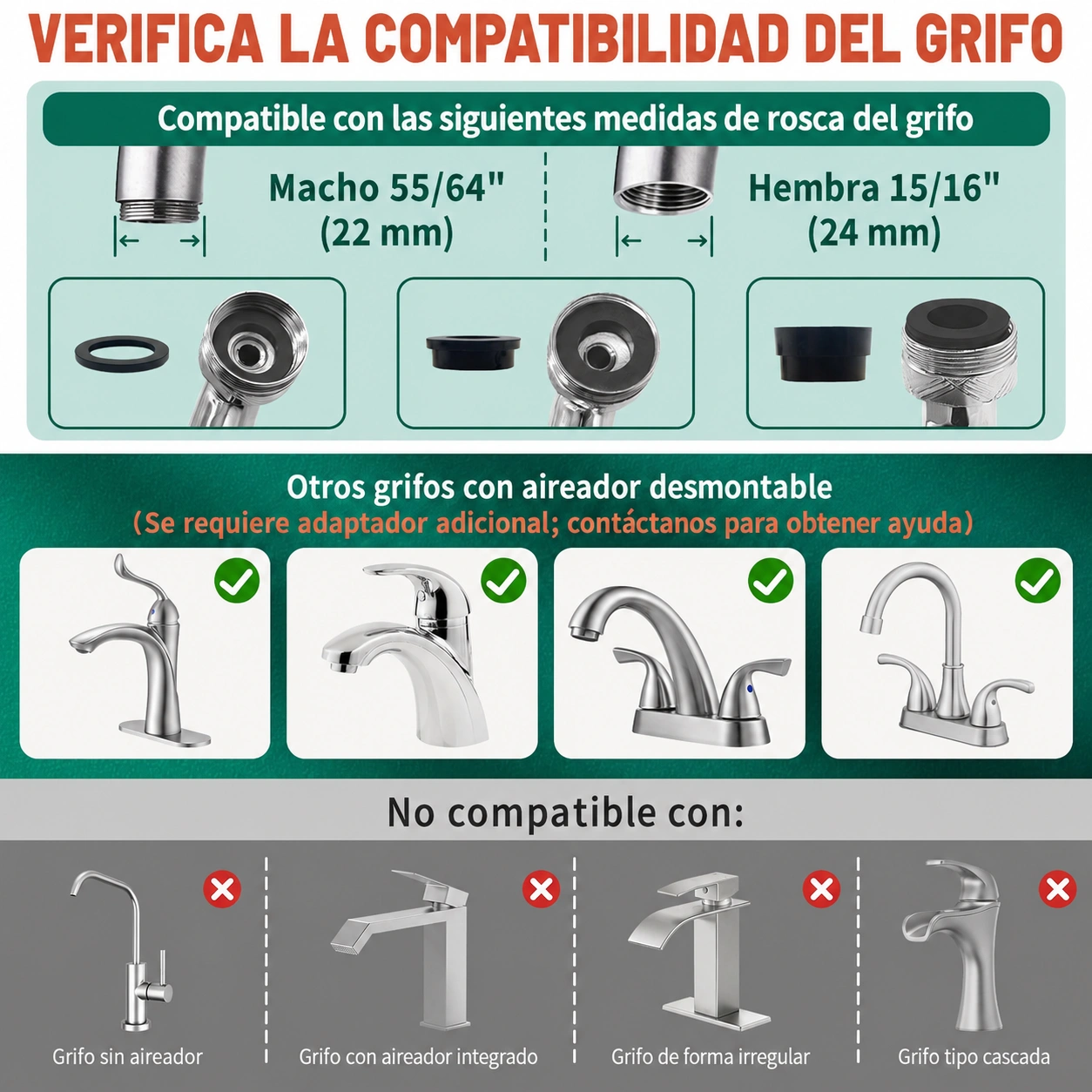 Faucet Extender 1440° Swivel, Brass Metal Robotic Arm Aerator, Dual-Mode Splashproof Water-Saving Tap Spr view 3