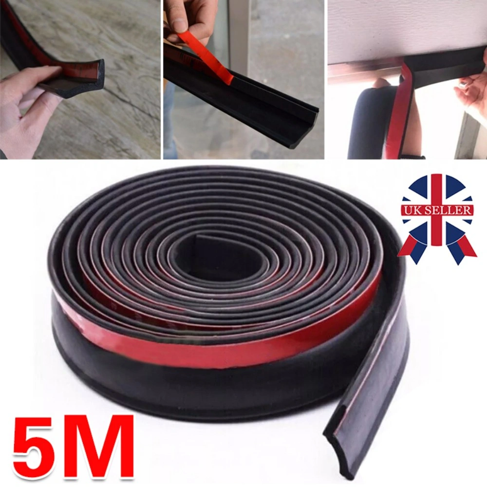 5m Garage Door Bottom Weather Stripping Rubber Seal Strip Replacement Seal