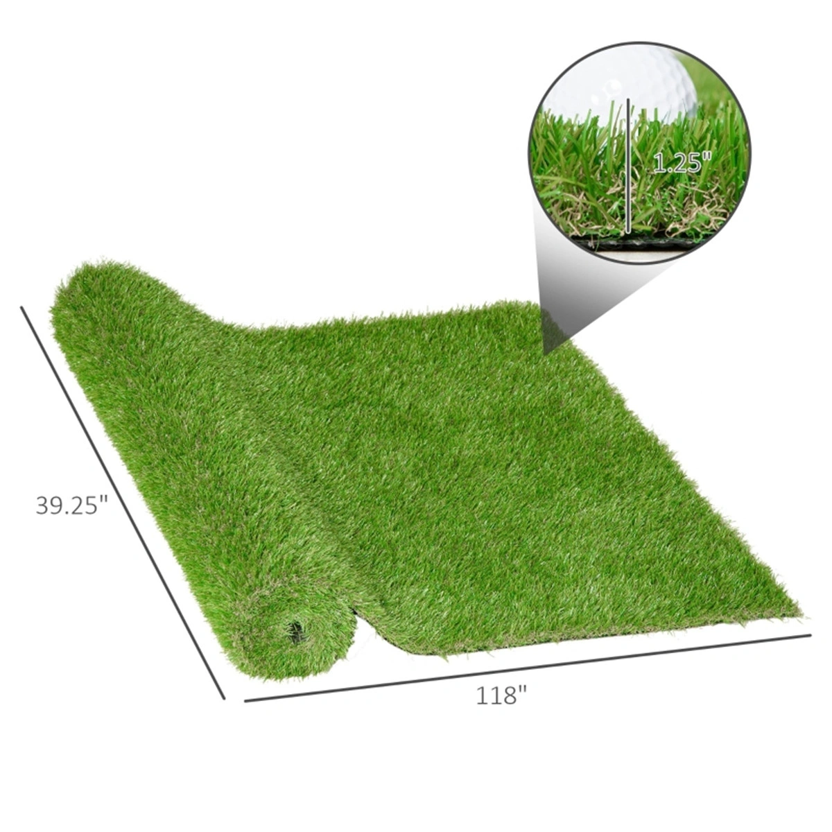Artificial Grass Wall Panels 10x10ft Fake Greenery Outdoor Garden Privacy Screen PVC Faux Hedge Fence view 6