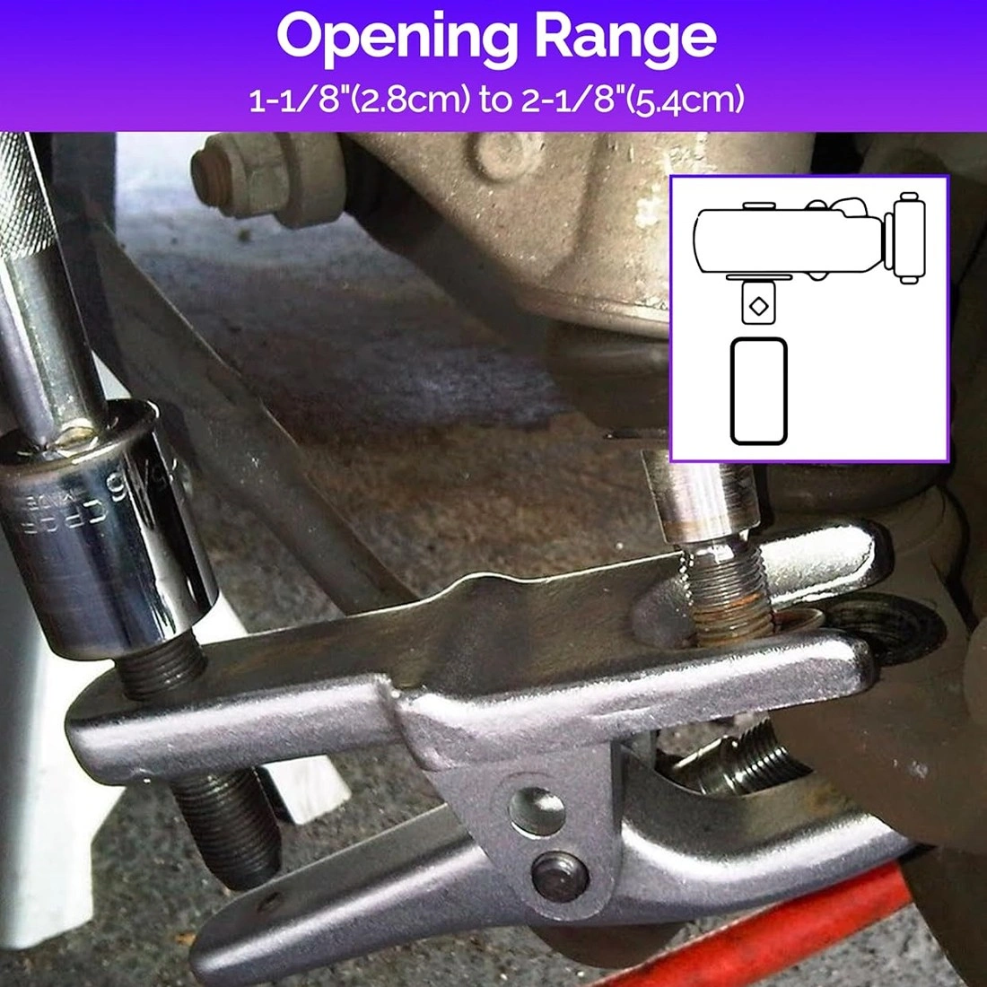 Universal Ball Joint Puller & Tie Rod End Separator Tool, Steering Joint Pusher Remover view 4