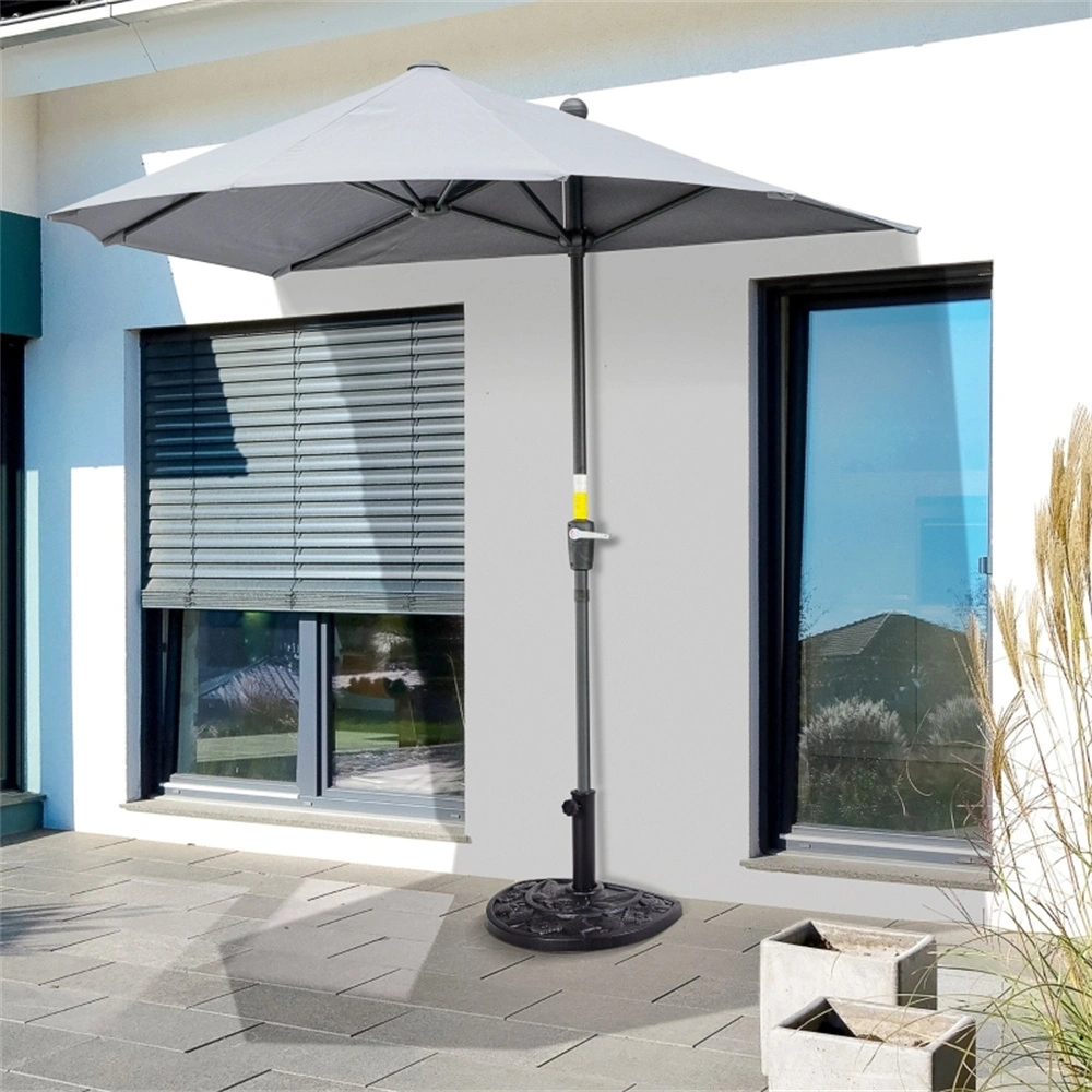 Concrete Umbrella Base 60 lb Square Patio Table Stand, Gray Universal Fit for 8-10ft Umbrellas