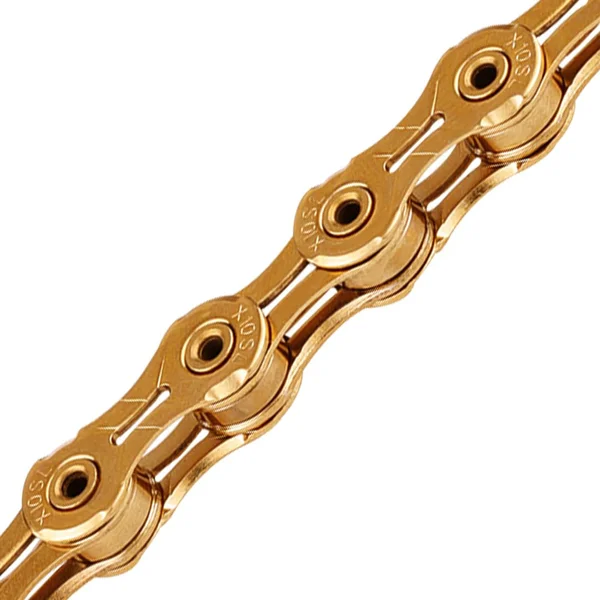 KMC X10SL 10-Speed X-Series Bicycle Chain | Compatible with Shimano, SRAM, Campagnolo and All Major Systems | Gold view 2