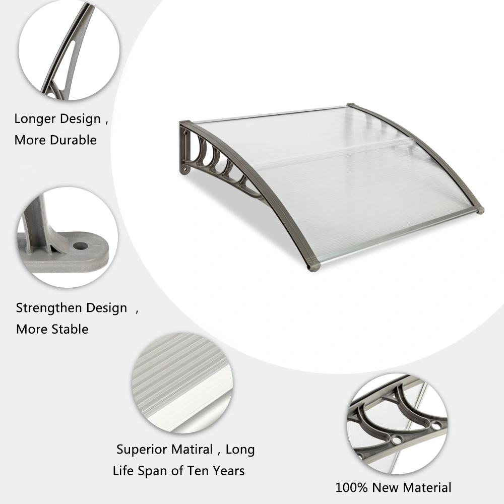 HT-100 x 96cm Household Application Door & Window Rain Cover Eaves Gray Holder view 16