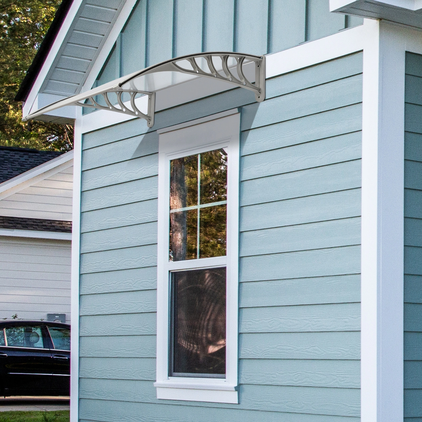 HT-100 x 96cm Household Application Door & Window Rain Cover Eaves Gray Holder view 30