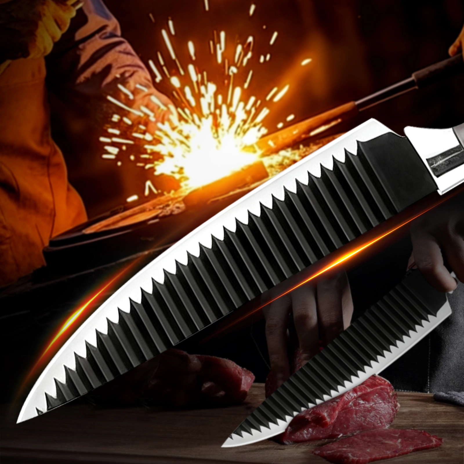 8-Piece Professional Kitchen Knife Set, Ultra-Sharp Knives with Ergonomic Handles view 5