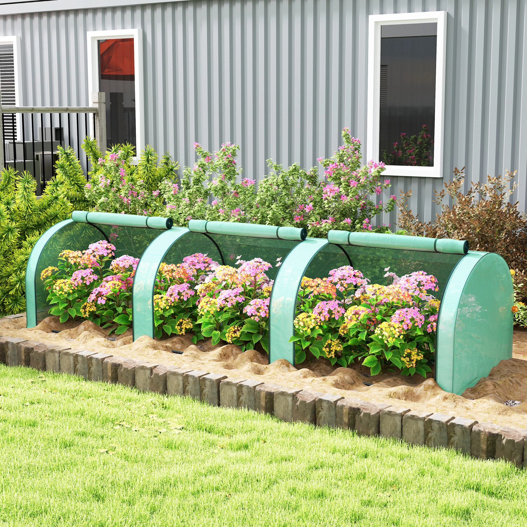 Mini Walk-in Greenhouse - Portable Outdoor Plant Protector with Ventilation & Easy Assembly