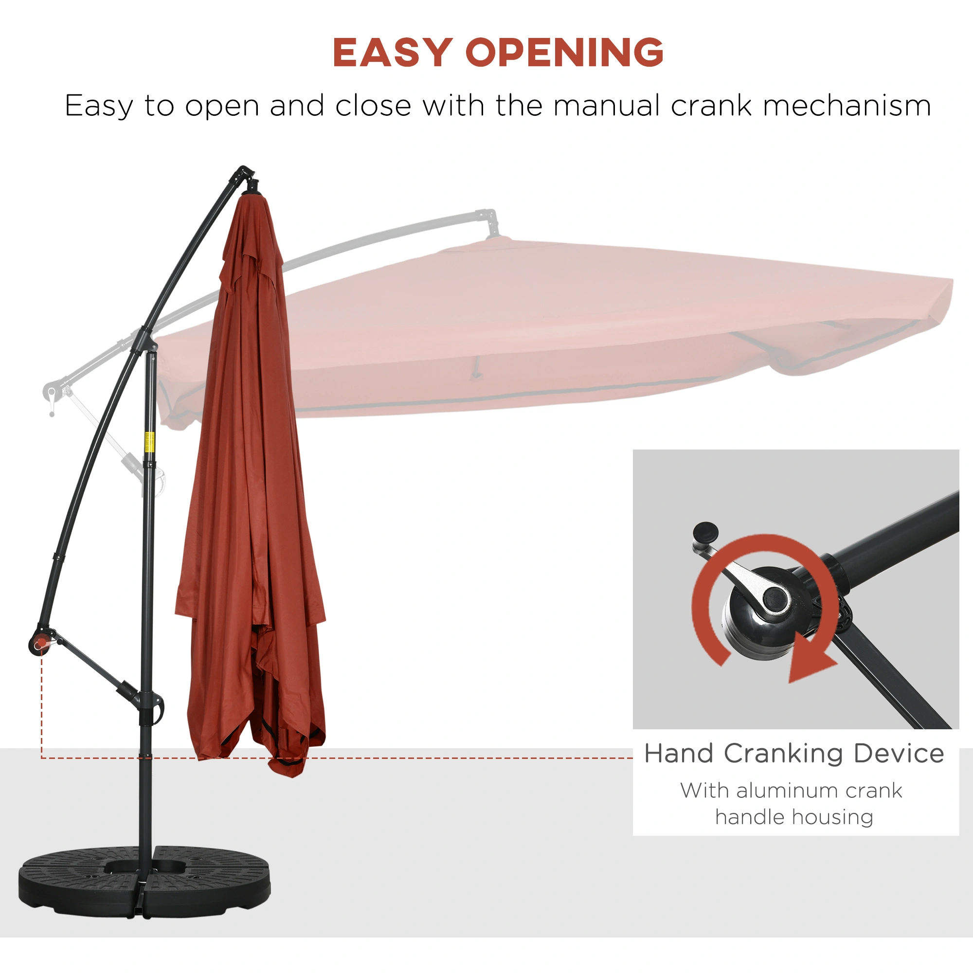 Premium Wall Mounted Umbrella Holder, Heavy Duty Stainless Steel Garden Umbrella Stand Rack, Indoor Outdoor Entryway Hook, Silver view 3
