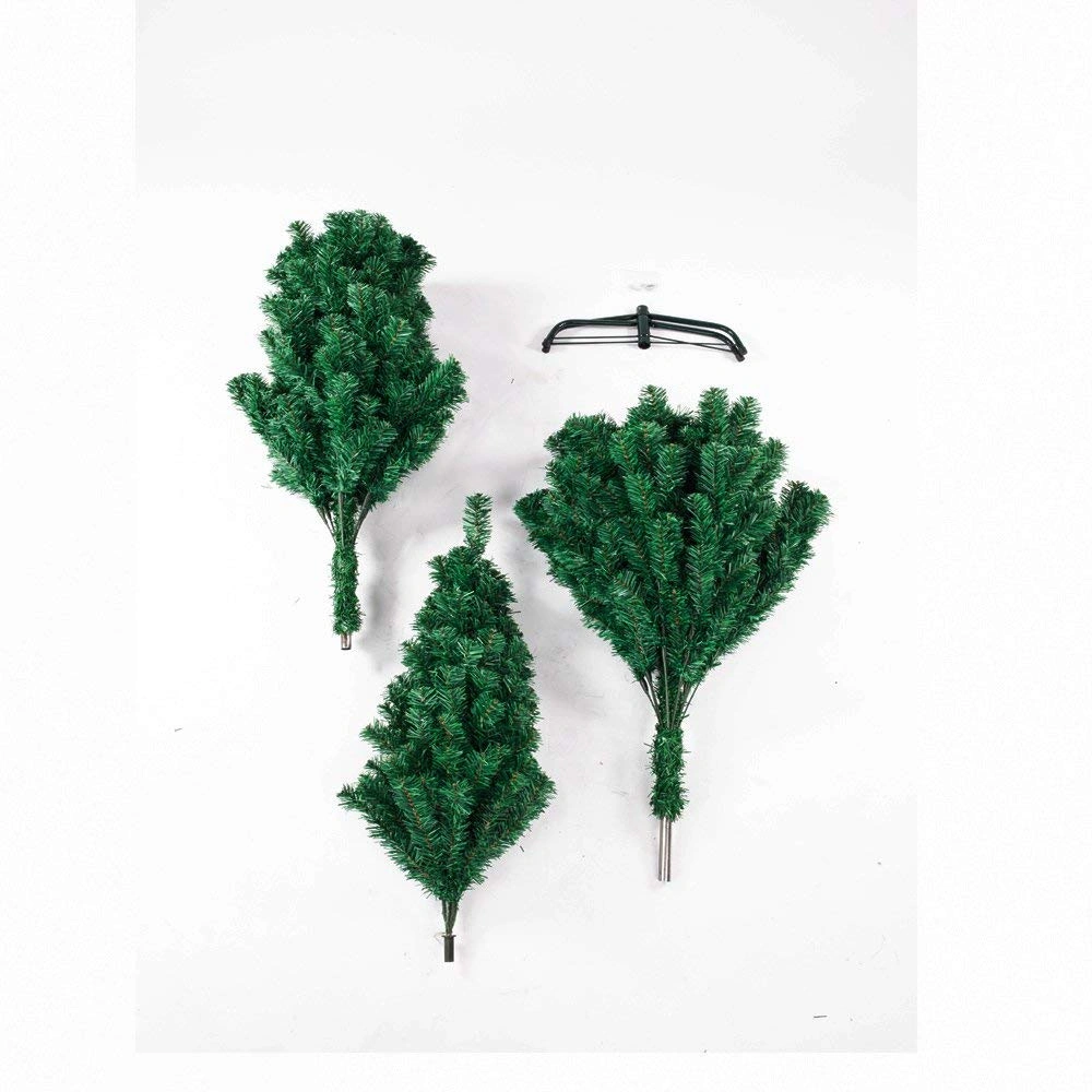 7ft Pre-Lit Christmas Tree, 1100 Branches, Full Full-Body Design with Lights & Ornaments view 4