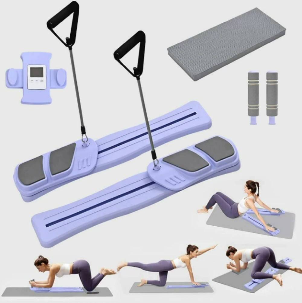 Purple Split Ski Abdominal Workout Board - Multifunctional Core Fitness Equipment for Home Office Outdoor Exercise view 4
