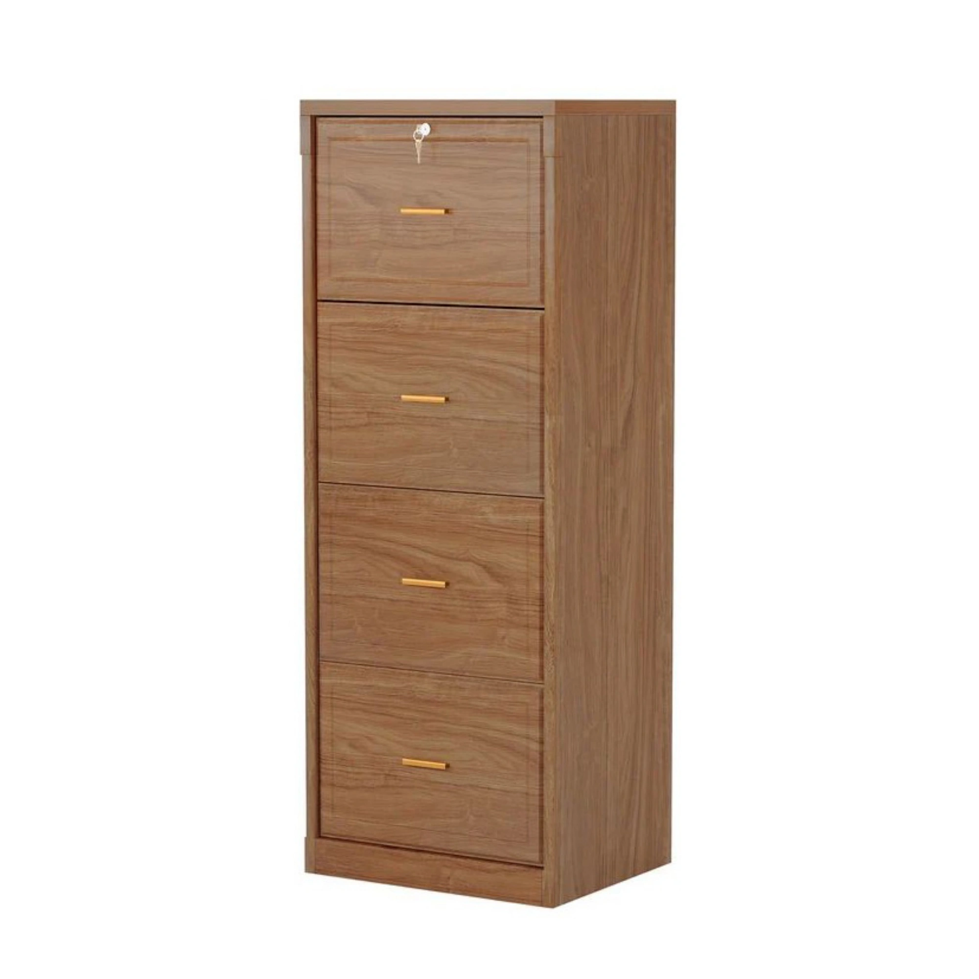 51 Inch Vertical File Cabinet with 4 Storage Drawers, Office Filing Cabinet view 2