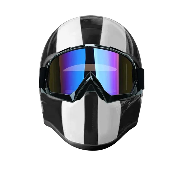 Windproof Anti-Scratch Dustproof Motorcycle Riding Goggles Ski Goggles Colorful Lens view 2