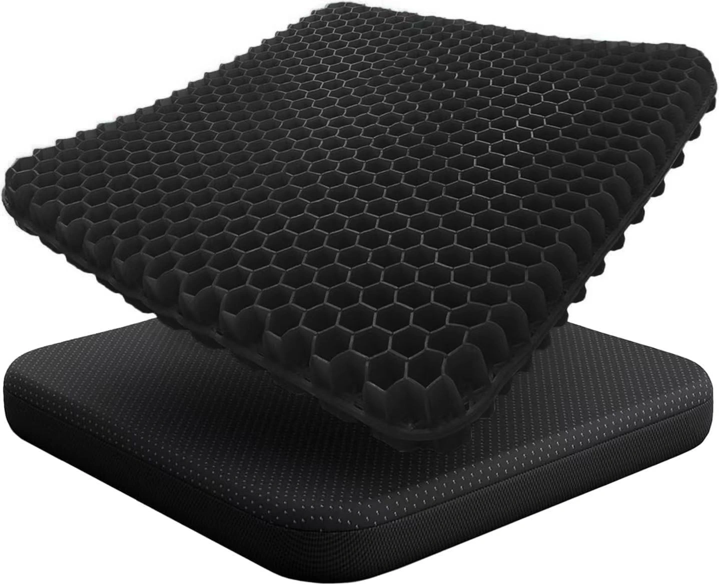 Cooling Honeycomb Gel Seat Cushion - Breathable Egg Chair Pad, Thick Foam Ergonomic Sitting Mat for Home Office view 2