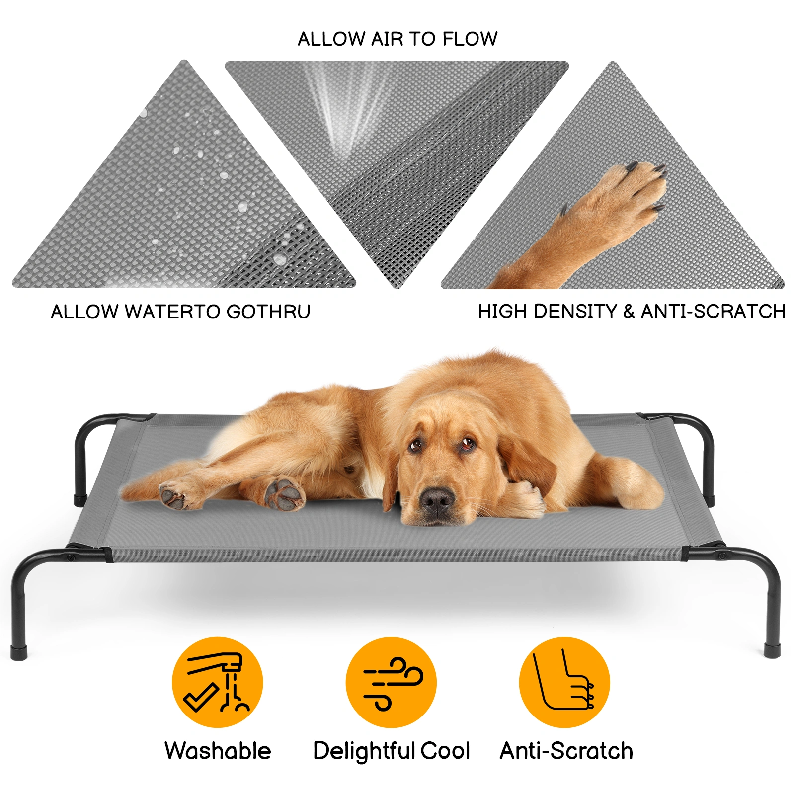 50"D x 31"W x 8"H Dog Bed view 22