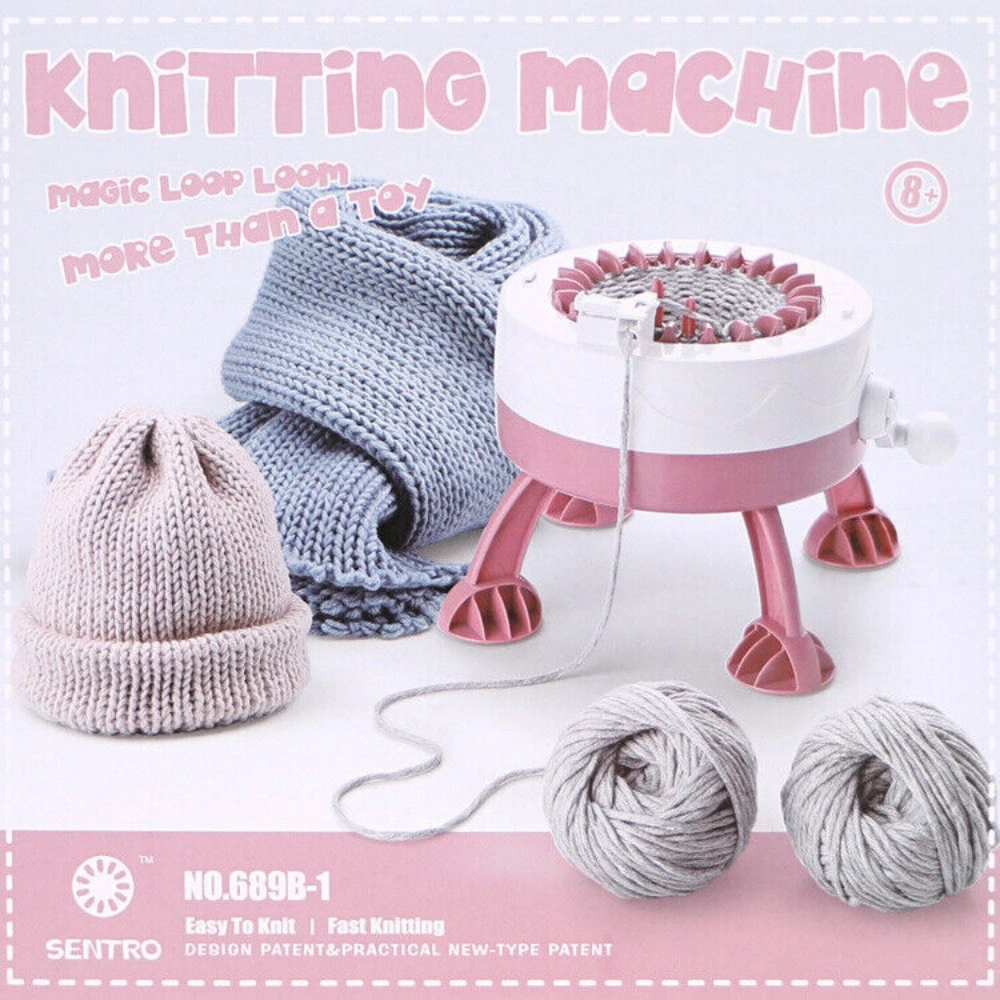 22 Needle Kid Knitting Machine Big Hand Weaving Loom DIY Scarf Hat Child Toy UK view 4