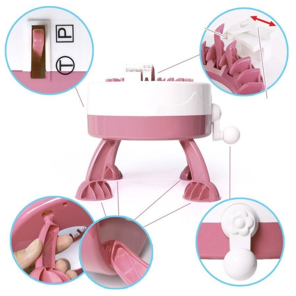 22 Needle Kid Knitting Machine Big Hand Weaving Loom DIY Scarf Hat Child Toy UK view 5