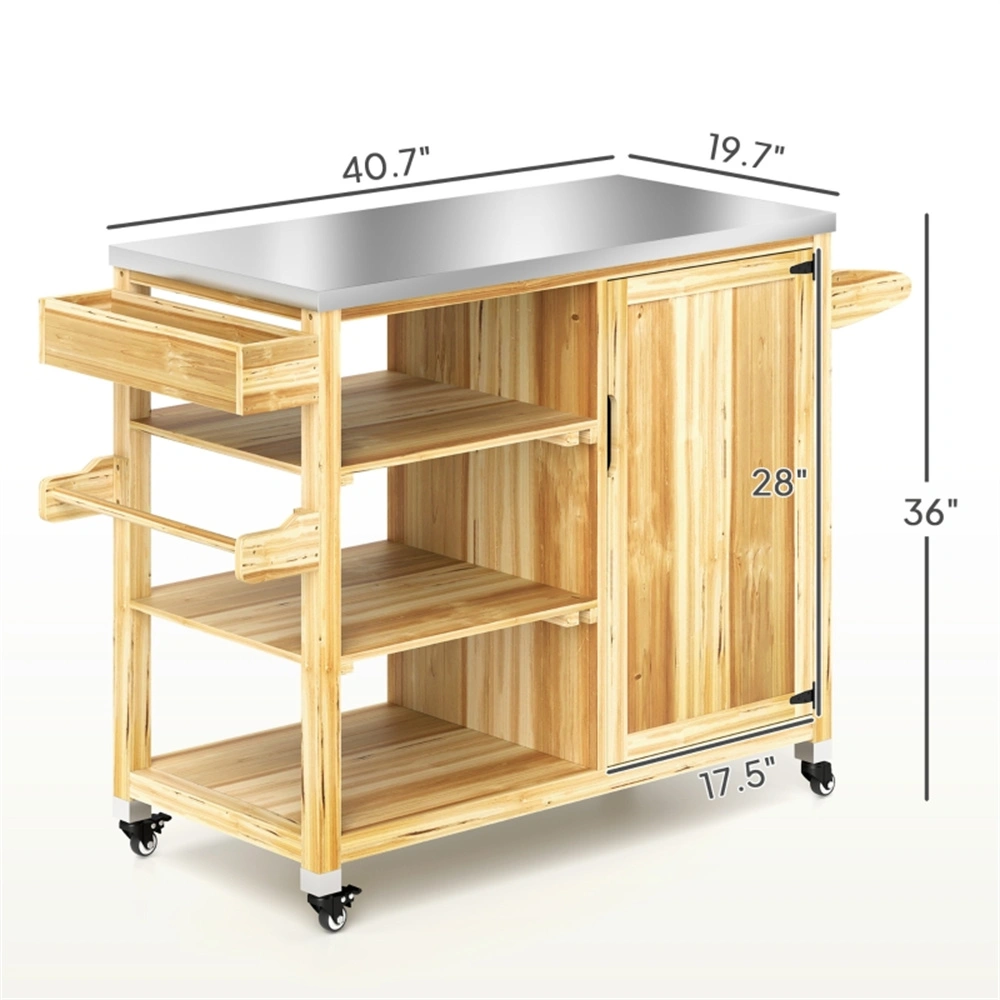 Camping Cart Outdoor Grill Cart with Folding Table, Portable Bar Cart for Picnic BBQ, Garden, Beach, Travel 108 characters. view 3