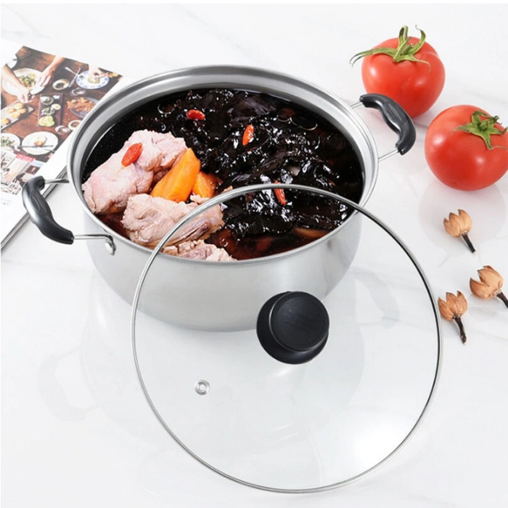 5PCS Stainless Steel Induction Non Stick Cookware Set Stockpot Healthy Cooking Pots view 4