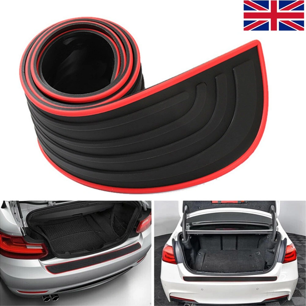 Car Rear Boot Bumper Sill Protector Trim Strip - Rubber Body Guard Plate Cover for UK Hatchback SUV