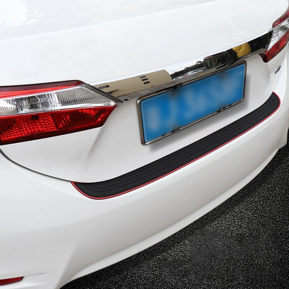 Car Rear Boot Bumper Sill Protector Trim Strip - Rubber Body Guard Plate Cover for UK Hatchback SUV view 5