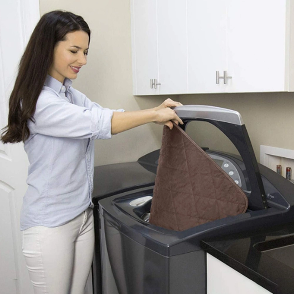 2x Waterproof Chair Seat Pads Non-Slip Washable Absorbent Incontinence Protector Black view 5