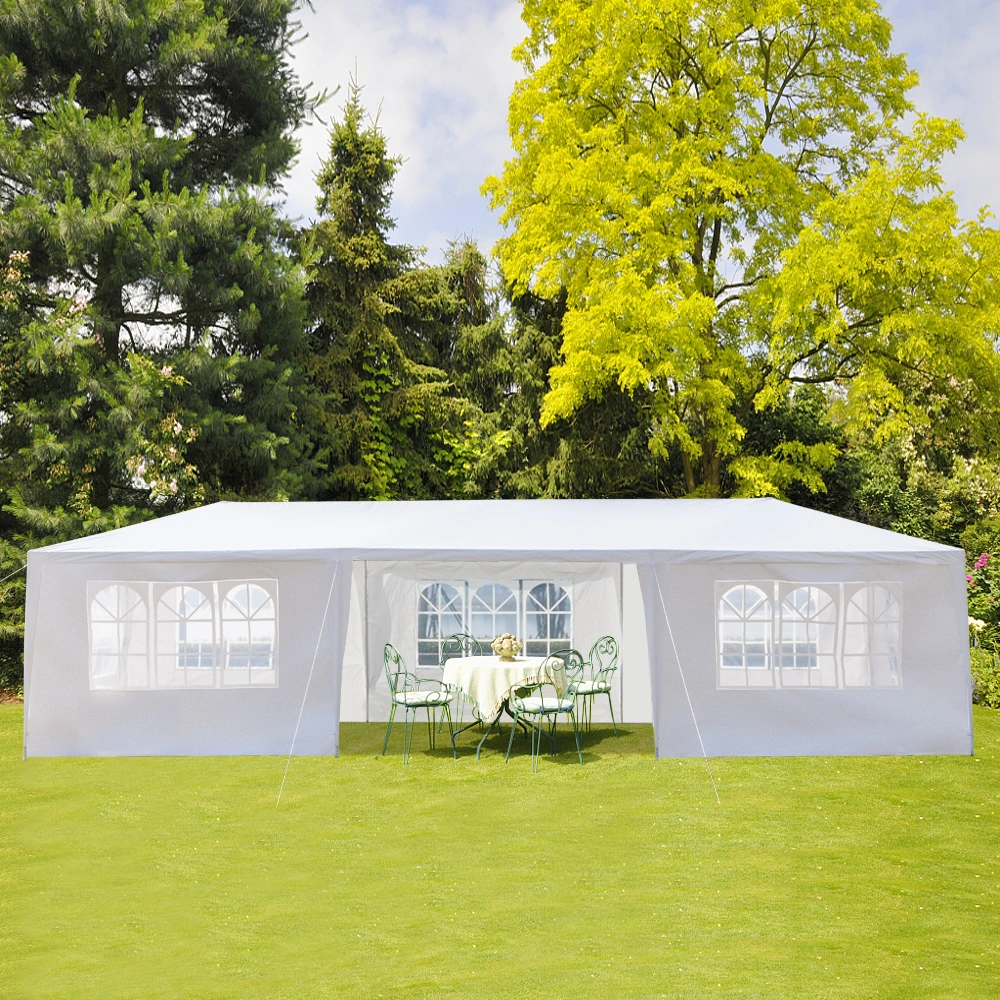 3*9m 7-Sided Iron PE Cloth Spiral Pipe Pergola view 14