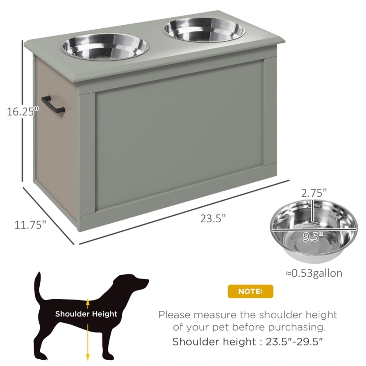 Dog bowls /Pet Feeding Storage ( Amazon Shipping)(Prohibited by WalMart) view 3