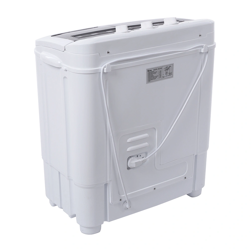 Compact Twin Tub Washing Machine 14.3 Lbs Semi-Automatic with Built-In Drain Pump, XPB35-188S Gray Cover Mini Portable Laundry Washer view 5