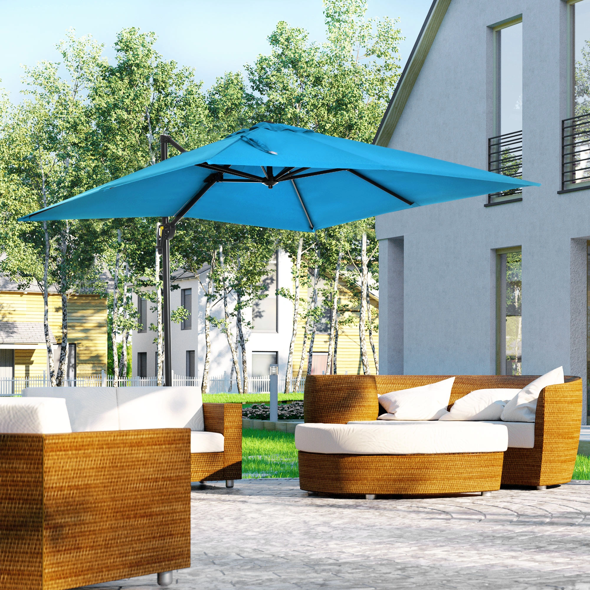 Stainless Steel Wall Mounted Umbrella Rack, Heavy Duty Indoor Outdoor Umbrella Holder, Garden Patio Entryway Umbrella Stand, Silver view 2