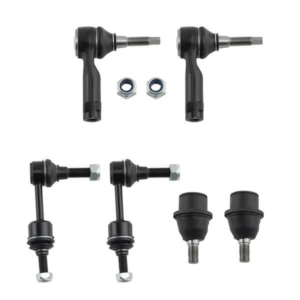 12x Front Upper Control Arms w/Ball Joint Tie Rods fit for Ford F-150 2004-2005 2WD view 2