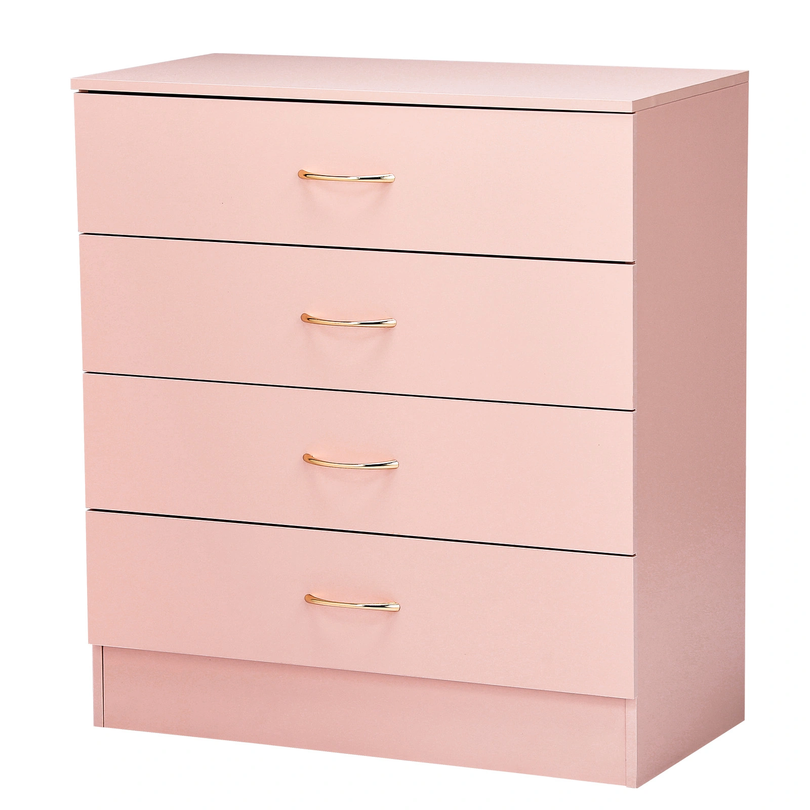 Nail polish powder textured surface, particleboard with melamine veneer, 66*33*73mm, four-drawer cabinet, faux rose gold handles view 10