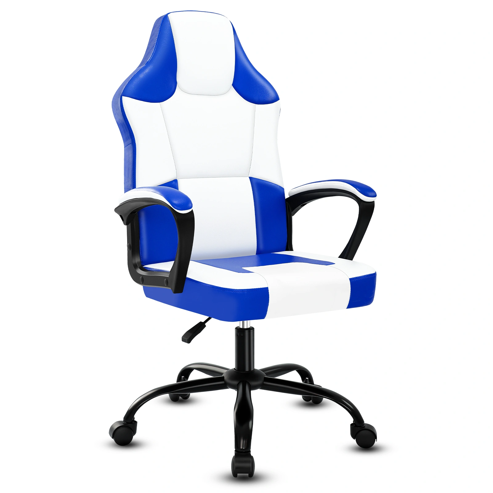 Gaming Chair Breathable PU Leather, Racing E-Sport Chair Height Adjustable Swivel Seat, Computer Desk Chair for Adults & Teenagers