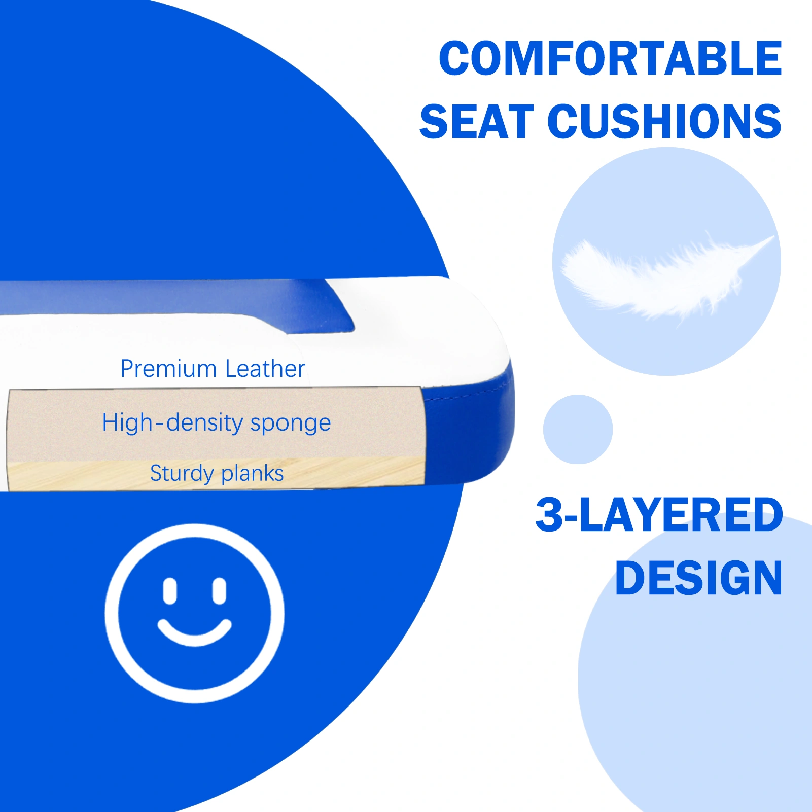 Gaming Chair Breathable PU Leather, Racing E-Sport Chair Height Adjustable Swivel Seat, Computer Desk Chair for Adults & Teenagers view 3