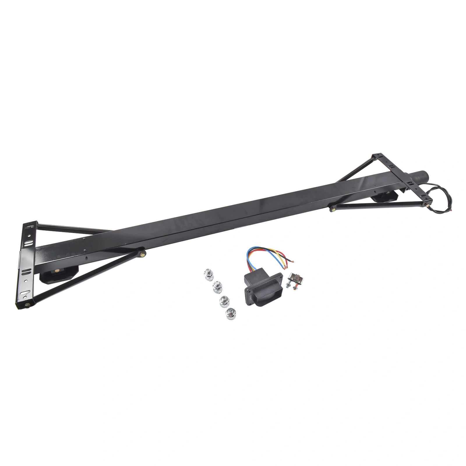 Rear Trailer Stabilizer Jack Stand Kit Universal Black 298707 for RV Camper Travel Trailer