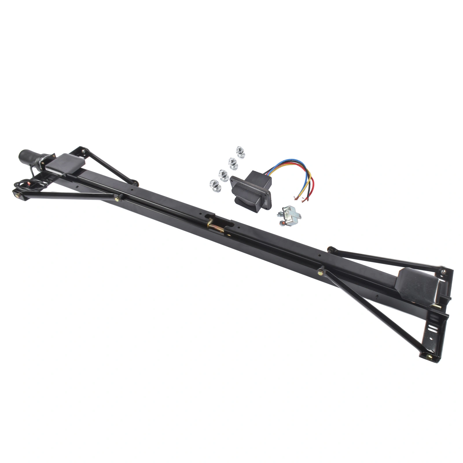 Rear Trailer Stabilizer Jack Stand Kit Universal Black 298707 for RV Camper Travel Trailer view 2